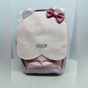 Pink Cat Ear Backpack with Bow